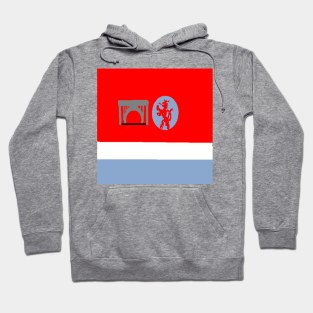 Sporty Luxembourg Design on White Background Hoodie